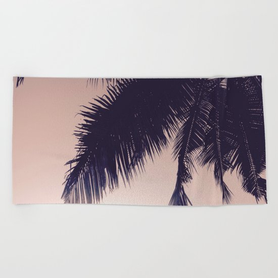 Palm Sunrise Beach Towel