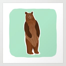 Standing Bear Art Print