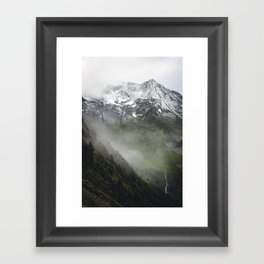 Mysterious mountains Framed Art Print