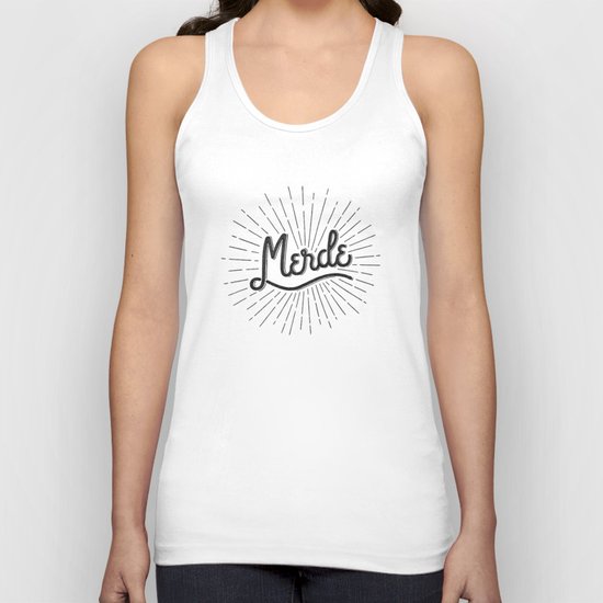 MERDE - NOIR Unisex Tank Top