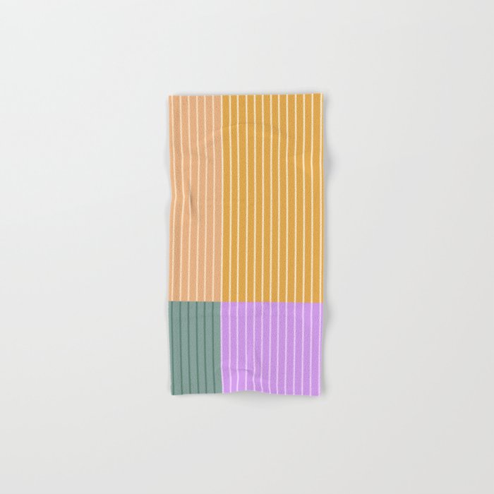 Color Block Line Abstract XLIII Hand & Bath Towel