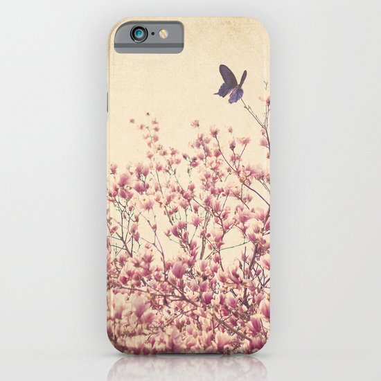 Butterfly and Pink Blossoms iPhone & iPod Case