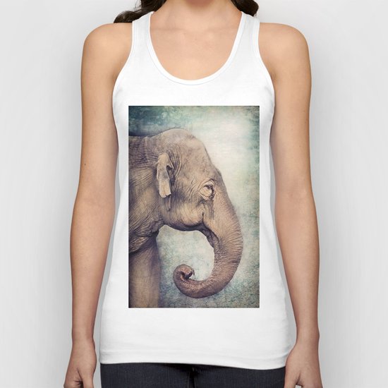 The smiling Elephant Unisex Tank Top