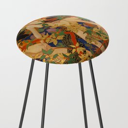 The Hunt, previously known as Diana and Her Nymphs, 1926 by Robert Burns Counter Stool