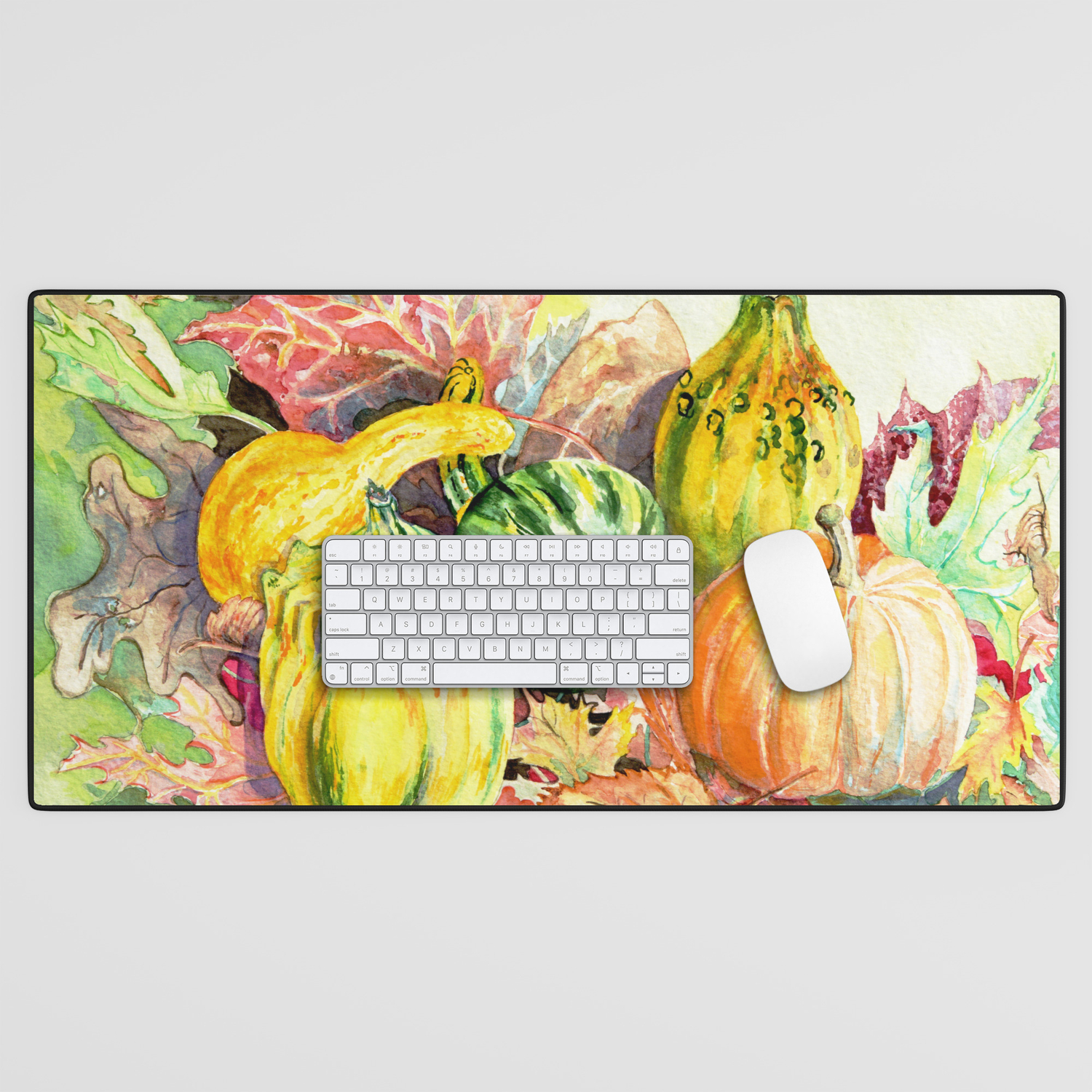 Large Pumpkins Fall/ Autumn Gourds Tapestry Pillow New Cornucopia Of Fruits 