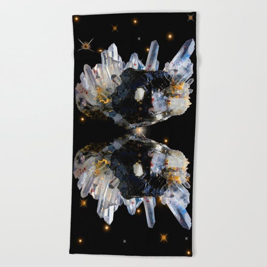 Star Aura Quartz Beach Towel