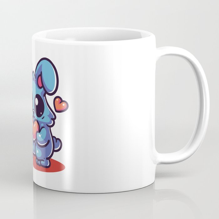 Cute Rabbit Valentine Illustration Coffee Mug