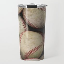 Many Baseballs - Background pattern Sports Illustration Travel Mug