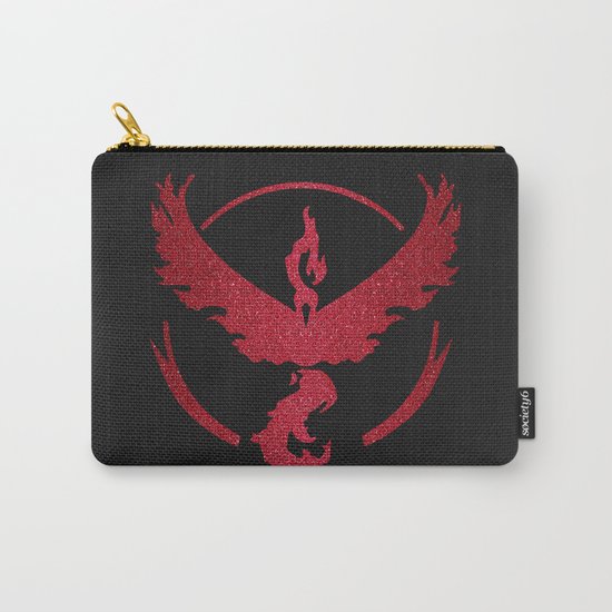 Team Valor Sparkly red sparkles Carry-All Pouch