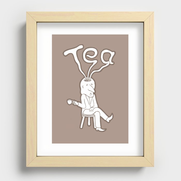 Tea Head Recessed Framed Print