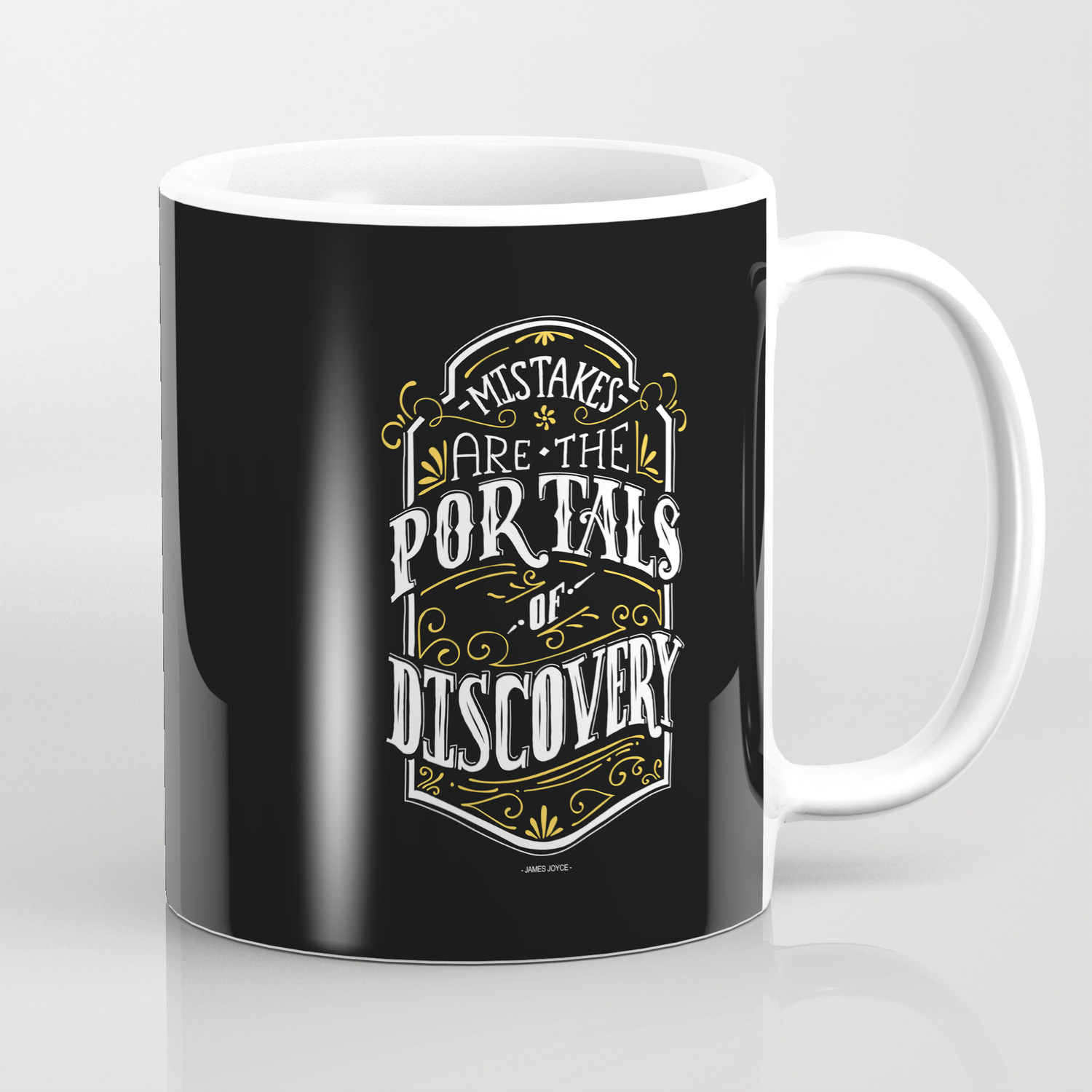 Lab No 4 Mistakes Are The Portals Of Discovery James Joyce Corporate Startup Quotes Poster Coffee Mug By Labno4 Society6 Lab No 4 Mistakes Are The Portals Of Discovery James Joyce Corporate Startup Quotes Poster Coffee Mug By Labno4 Society6