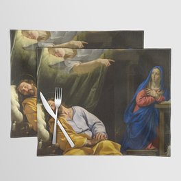 The Dream of Saint Joseph by Philippe de Champaigne Placemat