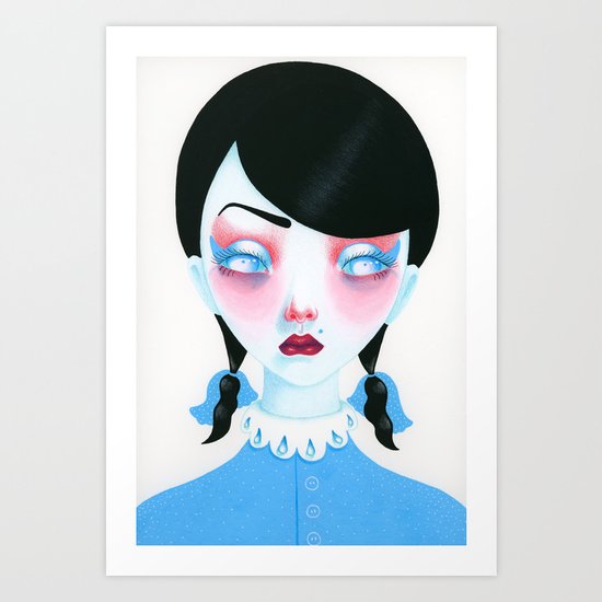 Vampire Girl Art Print