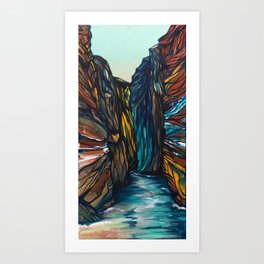 Carved by Time Art Print