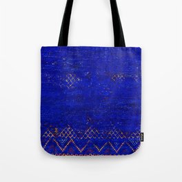 -A5- Royal Calm Blue Bohemian Moroccan Artwork. Tote Bag