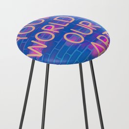 Your World Our Art Counter Stool