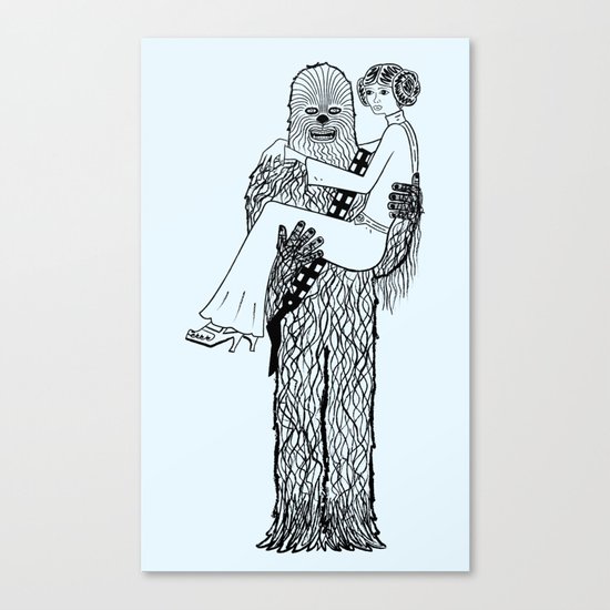 Chewy Finds a Girlfriend Canvas Print