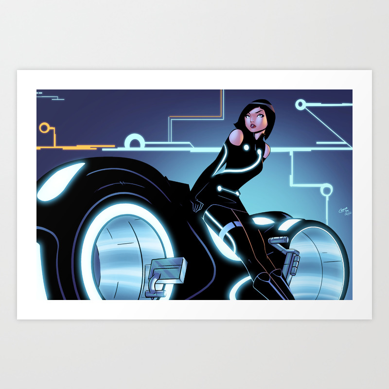 Quorra Tron Legacy Vintage Inspired Canvas Art Picture size A1 New!