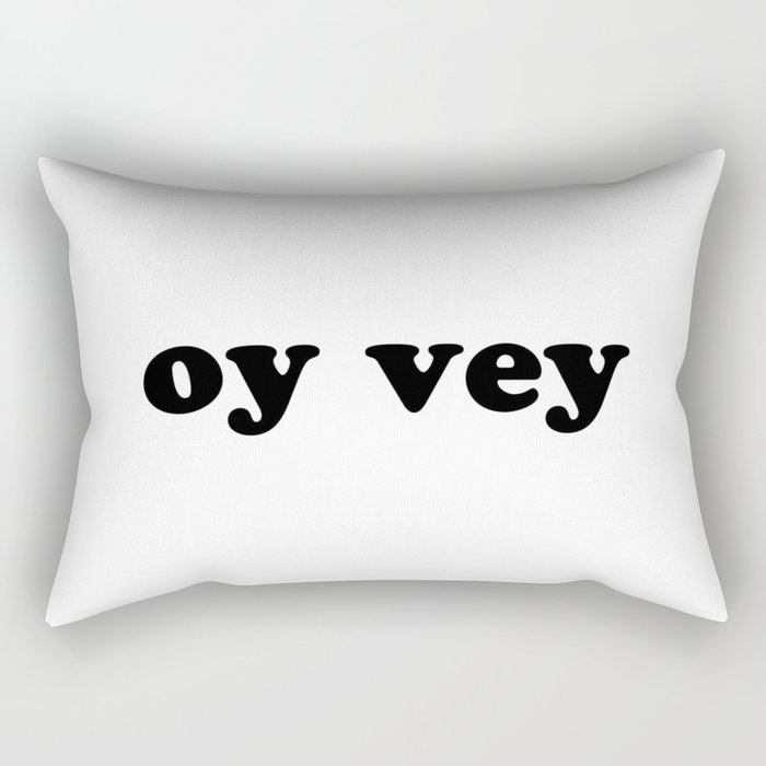 oy vey Nice Jewish Hanukkah Gifts Rectangular Pillow