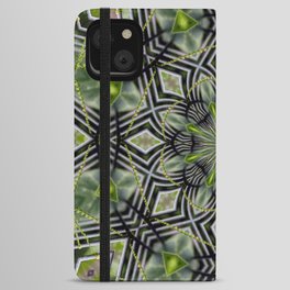 Kaleidoscope - Cucumber Vine and Trellis iPhone Wallet Case