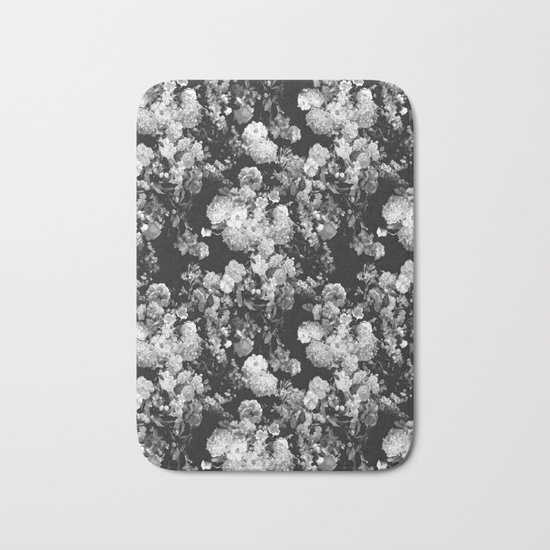 Through The Flowers // Floral Collage Bath Mat