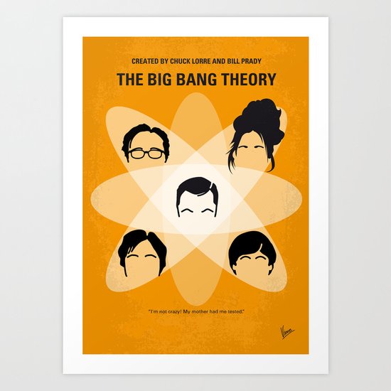 No196 My The Big Bang Theory minimal poster Art Print