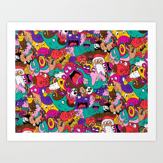 Oh No! Art Print