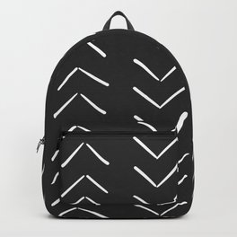 Boho Big Arrows in Black and White Backpack