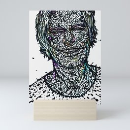 TIMOTHY LEARY watercolor and ink portrait Mini Art Print