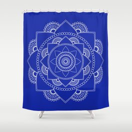 royal blue shower curtain set
