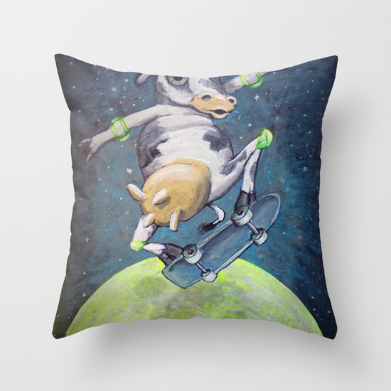 Erin's Cow Throw Pillow