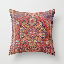 Heriz Azerbaijan Northwest Persian Carpet Print Throw Pillow