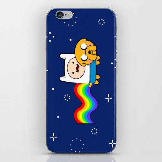 Nyan Time: Adventure Time plus Nyan Cat iPhone & iPod Skin