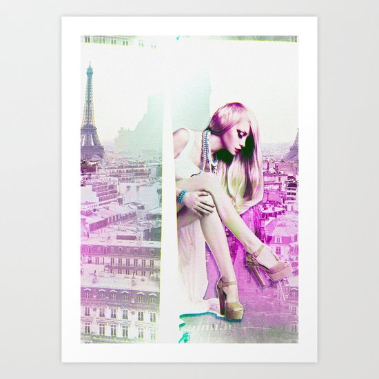 Paris in dreams Art Print