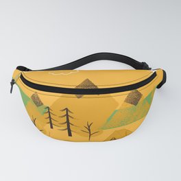 camping in late fall Fanny Pack | Adventure, Green, Barbecue, Yellow, Best, Camping, Fire, Grill Master, Trees, Cool 