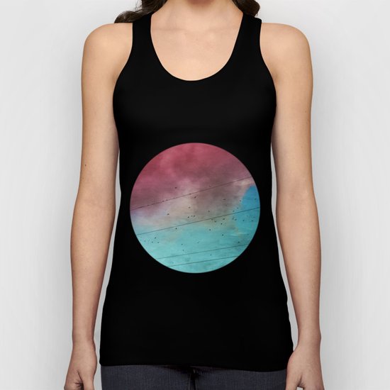 under a cotton candy cloud Unisex Tank Top