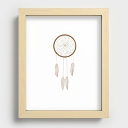 Geometric Dreamcatcher Recessed Framed Print