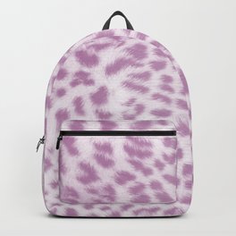 Pastel lavender leopard print Backpack