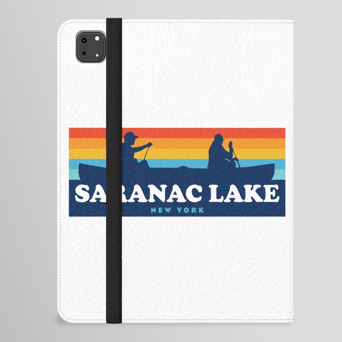 Saranac Lake New York Canoe iPad Folio Case