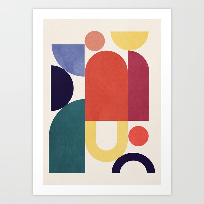 Abstract Shapes 56 Art Print