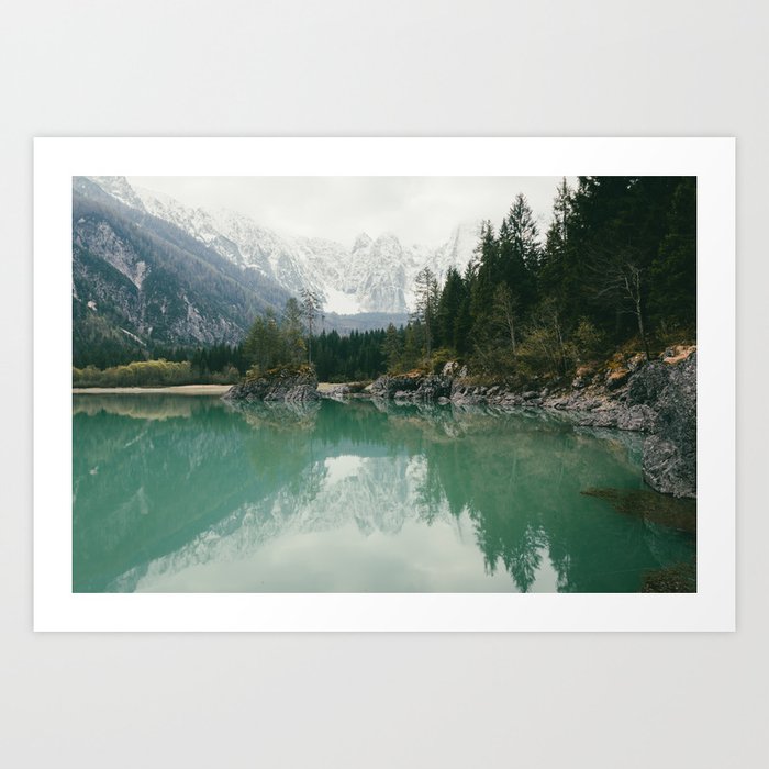 Turquoise lake - Landscape and Nature Photography Art Print