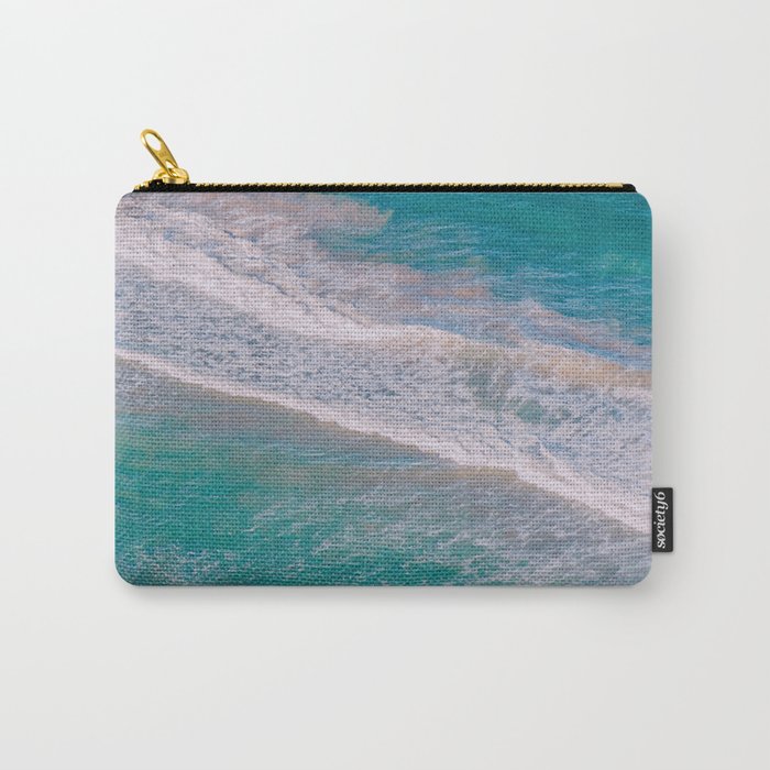 Clear Tropical Waves Carry-All Pouch