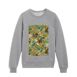 Rabbits by the wild meadow C Kids Crewneck