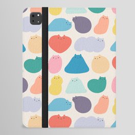 Cat Landscape 168 - Colourful Cats iPad Folio Case | Curated, Playful, Kitty, Love, Cat, Catland, Landscape, Catlover, Drawing, Colourful 