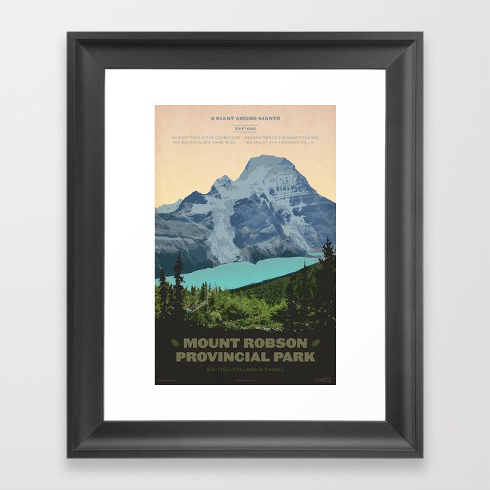Mount Robson Provincial Park Framed Art Print