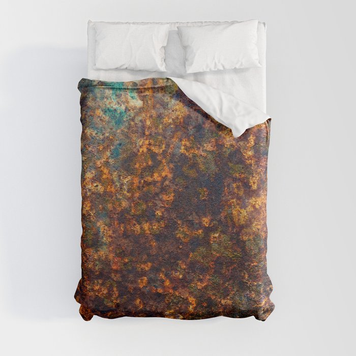 large Rust background Duvet Cover