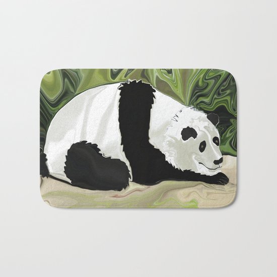 Driving at Panda Pace Bath Mat