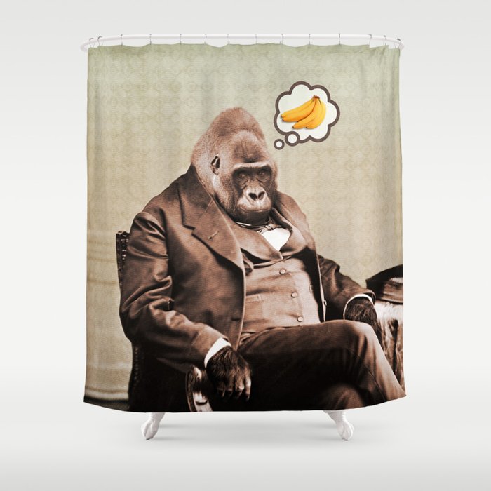 Gorilla My Dreams Shower Curtain