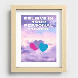 Personal power Recessed Framed Print