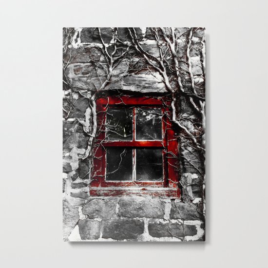 Barn Window Metal Print
